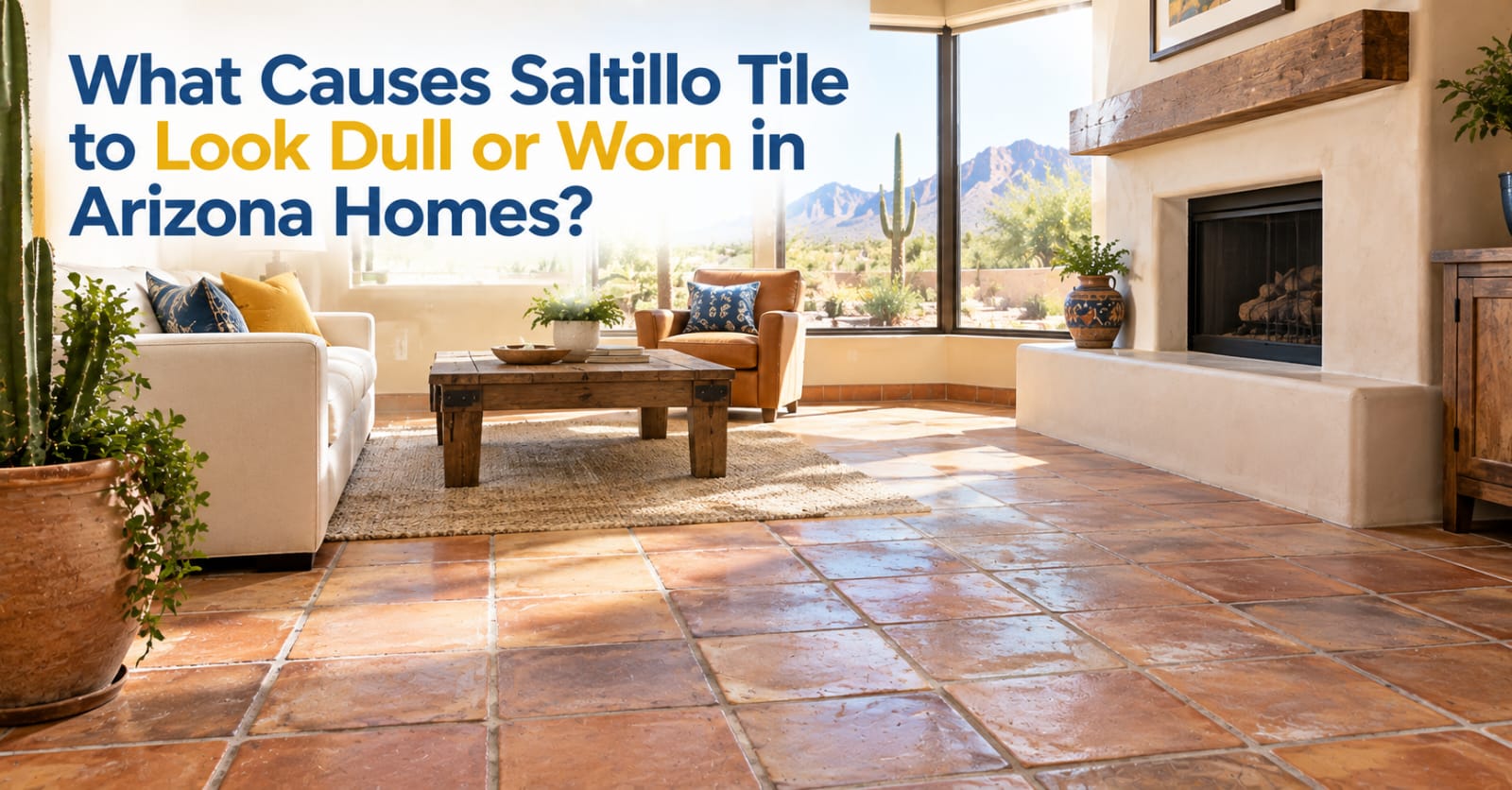 What Causes Saltillo Tile to Look Dull or Worn in Arizona Homes?